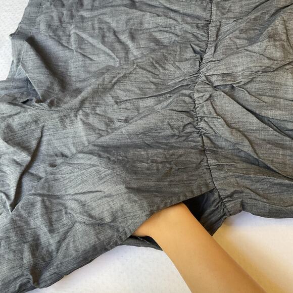 Banana Republic Women Shorts Rompers Size 12 Gray 3" Inseam Strapless Denim - Picture 4 of 13